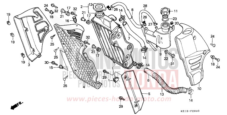 KUEHLER von MTX125R SHASTA WHITE (NH138) von 1983
