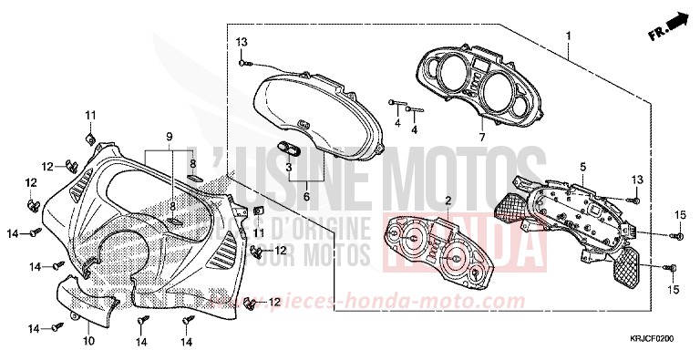TACHOMETER von S-Wing PEARL COOL WHITE (NHA16) von 2012