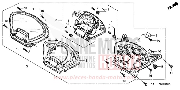 TACHOMETER (FES1253-5) (FES1503-5) von Pantheon CANDY XENON BLUE (PB324) von 2003