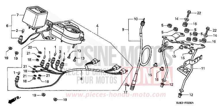 MESSGERAET von CRM125R ELEPHANT GRAY (NH4) von 1999