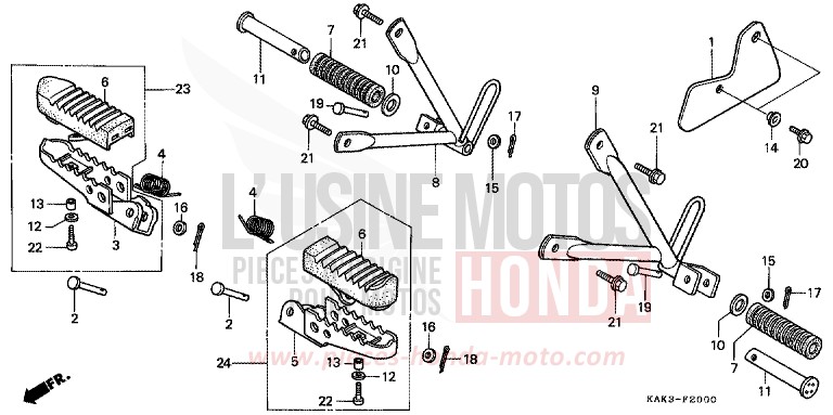 STUFE von CRM125R ELEPHANT GRAY (NH4) von 1999