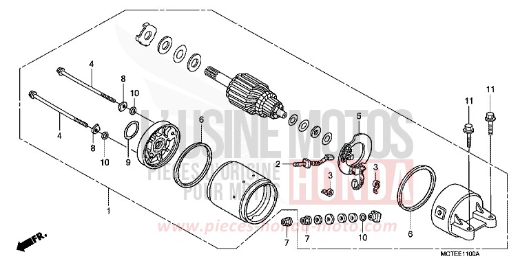 ANLASSER von SW-T400 CYBER SILVER METALLIC (NHA43) von 2006