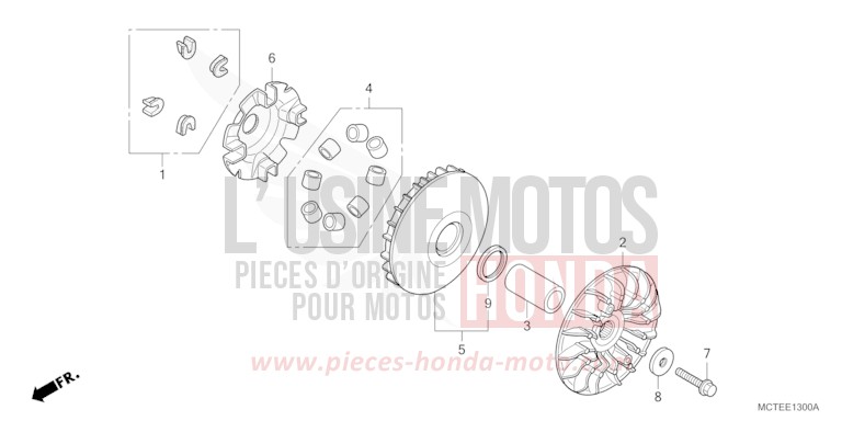 ANTRIEBSFLAECHE von SW-T400 DELTA BLUE METALLIC (PB358) von 2006