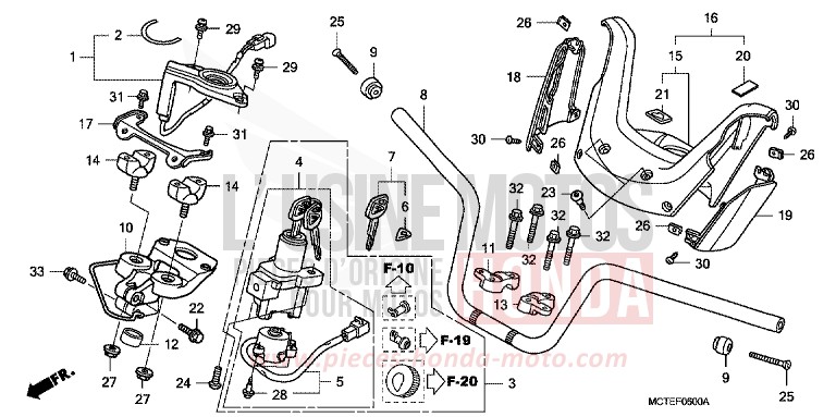 ROHRGRIFF/GRIFFABDECKUNG von SW-T400 PURE BLACK (NH237) von 2007