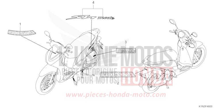 MARKE/EMBLEM von FSH125 CANDY NOBLE RED (R350) von 2021