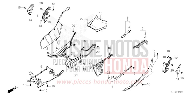 UNTERSTE STUFE/GEHAEUSEUNTERTEIL von FSH125 CANDY NOBLE RED (R350) von 2021