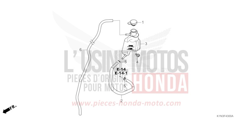 RESERVETANK von FSH125 POSEIDON BLACK METALLIC (NHB25) von 2021