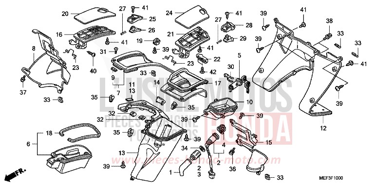 INNENGEHAEUSE (FJS400D8) von SW-T400 SEAL SILVER METALLIC (NHA14) von 2008