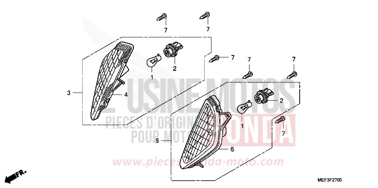 BLINKER (FJS400D8) von SW-T400 SEAL SILVER METALLIC (NHA14) von 2008