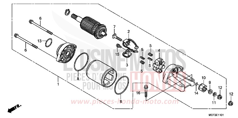 ANLASSER (FJS400D9/FJS400A) von SW-T400 PURE BLACK (NH237) von 2009
