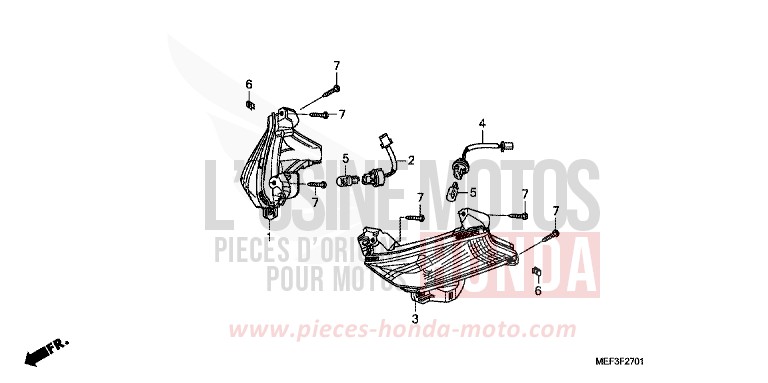 BLINKER (FJS400D9/FJS400A) von SW-T400 SWORD SILVER METALLIC (NHA95) von 2009