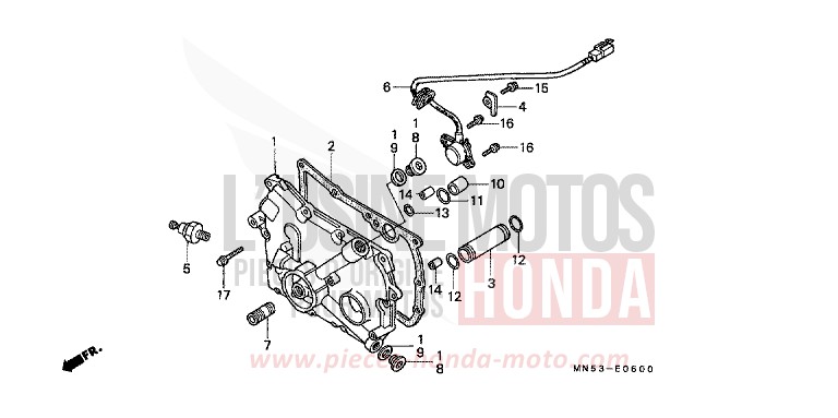 GERTRIEBEABDECKUNG von Goldwing B127H (B127H) von 1992