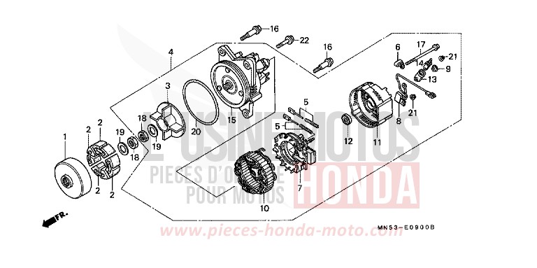 GENERATOR von Goldwing CANDY SPECTRA RED (R176) von 1992