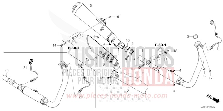 ABGAS-SCHALLDAEMPFER (CB350RS/GB350S) von GB350S PEARL DEEP MUD GRAY (NHC47) von 2025