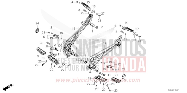 STUFE (CB350RS/GB350S) von GB350S PEARL DEEP MUD GRAY (NHC47) von 2025