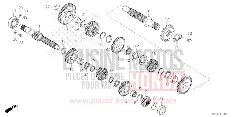 GETRIEBE von GB350S PUCO BLUE (B187) von 2025