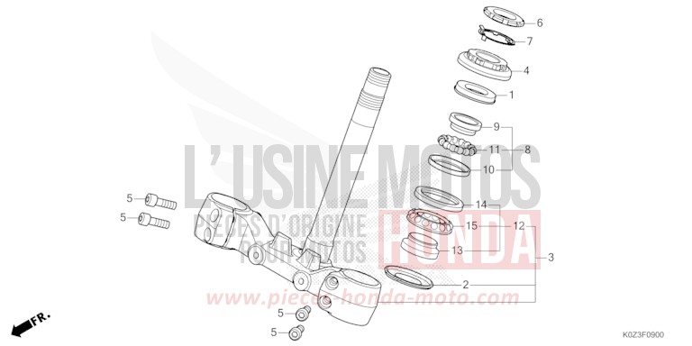 LENKSCHAFT von GB350S PUCO BLUE (B187) von 2025