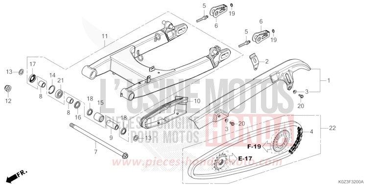 SCHWINGE von GB350S PUCO BLUE (B187) von 2025