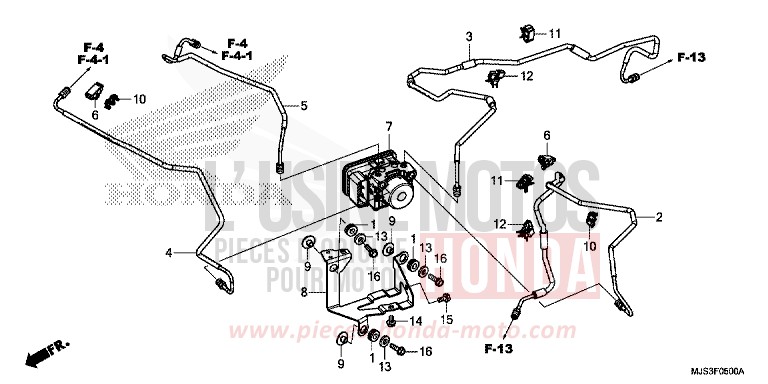 ABS-MODULATOR von NC750J MAT BALLISTIC BLACK METALLIC (NHA86) von 2015
