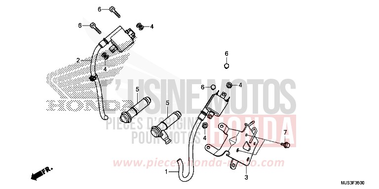ZUENDSPULE von NC750J MAT BALLISTIC BLACK METALLIC (NHA86) von 2015