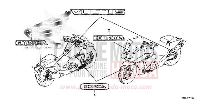 MARKE von NC750J MAT BALLISTIC BLACK METALLIC (NHA86) von 2015