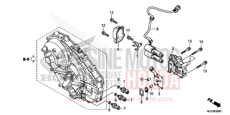 SOLENOIDE LINEAIRE von NC750J MAT BALLISTIC BLACK METALLIC (NHA86B) von 2017