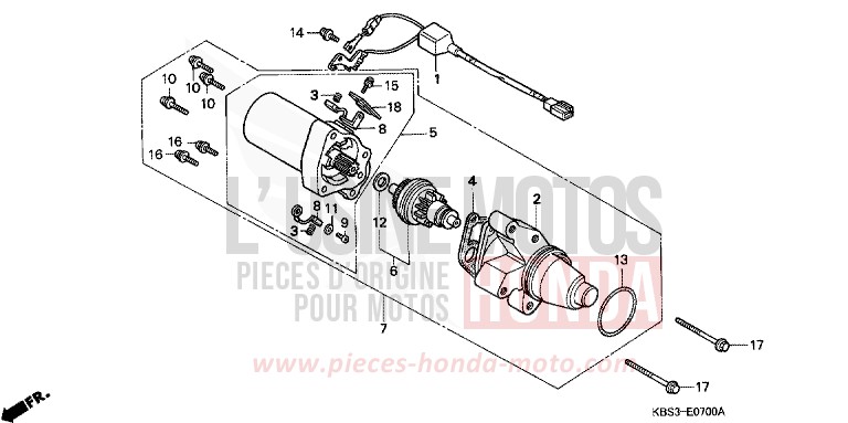 ANLASSER von NSR125R CLIPPER YELLOW (Y106E) von 1993