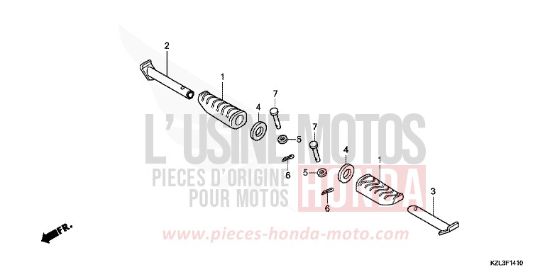 SOZIUS-FUSSRASTE von NSC110MPD CANDY LUCID RED (R264) von 2012