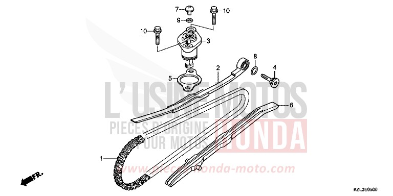 NOCKENWELLENKETTE/SPANNVORRICHTUNG von NSC110MPD PEARL COOL WHITE (NHA16) von 2014