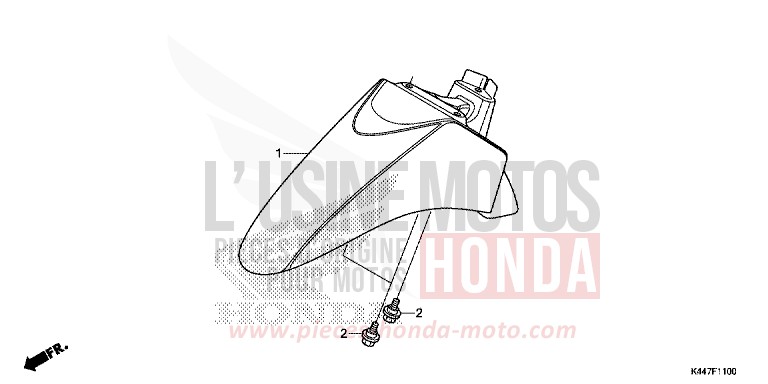KOTFLUEGEL, VORNE von NSC110MPD PEARL SPLENDOR RED (R369) von 2019