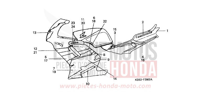 MARKE (3) von NSR125R REAL WHITE (NH250K) von 1994