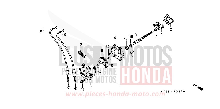 KLAPPENVENTIL von NSR125R REAL WHITE (NH250H) von 1992