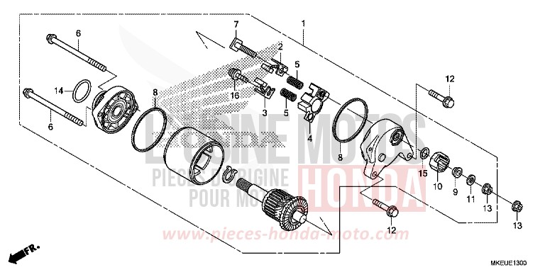 ANLASSER von CRF450L EXTREME RED (R292) von 2020