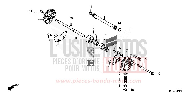 OELPUMPE von CRF450L EXTREME RED (R292) von 2020