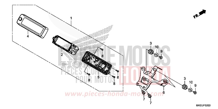 MESSGERAET von CRF450L EXTREME RED (R292) von 2020