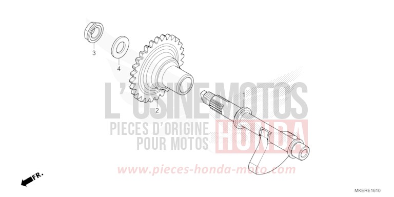 AUSGLEICHER von CRF450R EXTREME RED (R292) von 2024