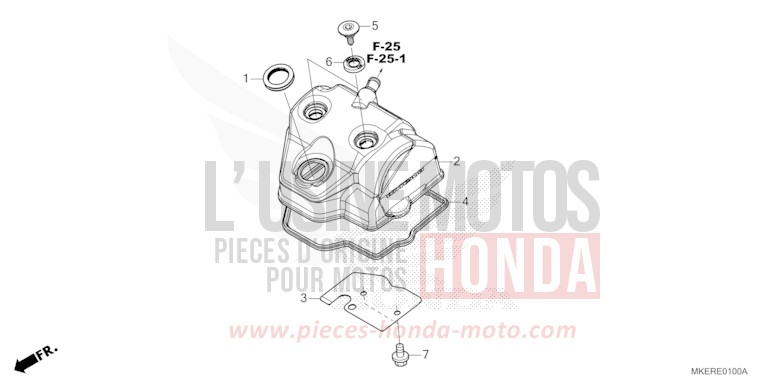 ZYLINDERKOPFDECKEL von CRF450R EXTREME RED (R292) von 2025
