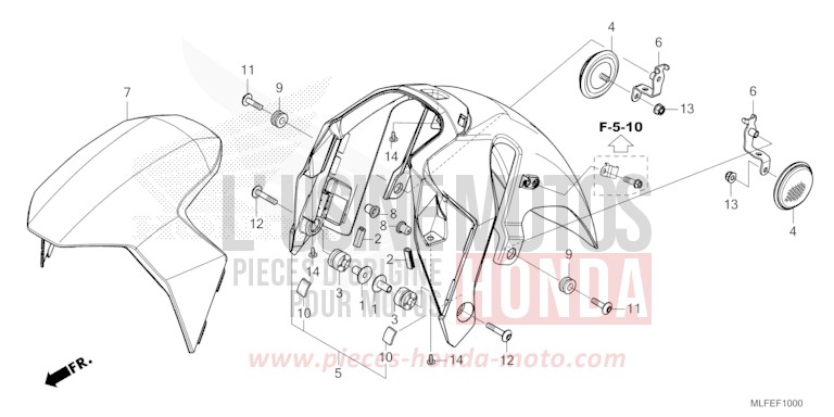 KOTFLUEGEL, VORNE von NT1100 MAT WARM ASH METALLIC (YR386) von 2026