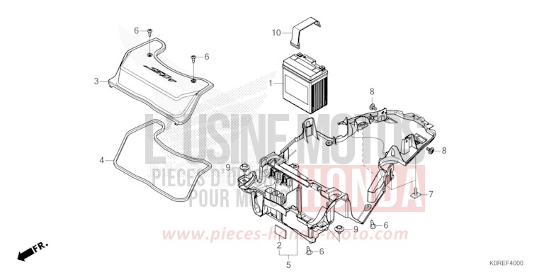 BATTERIE von SH125 PEARL NIGHTSTAR BLACK (NHA84) von 2026