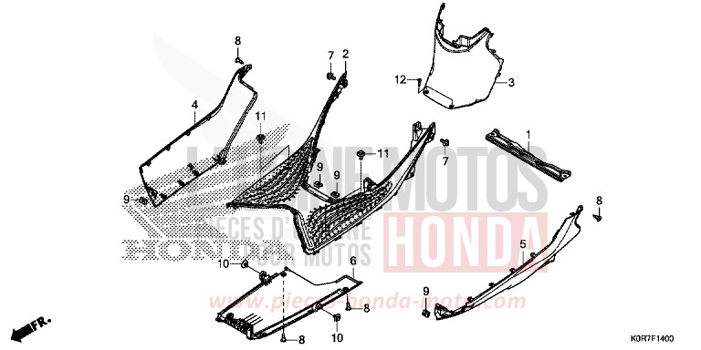 UNTERSTE STUFE von SH125 MAT PEARL COOL WHITE (NHB44) von 2022