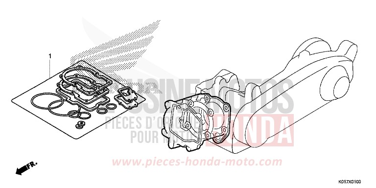 DICHTUNG SATZ A von SH150i PEARL COOL WHITE (NHA16) von 2013
