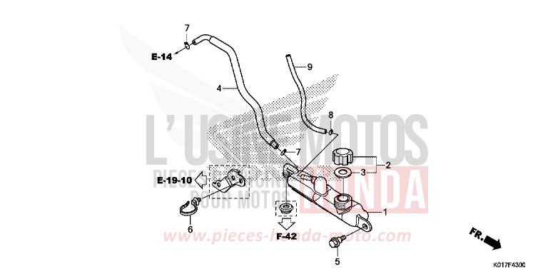 RESERVETANK von SH150i PEARL NIGHTSTAR BLACK (NHA84) von 2013