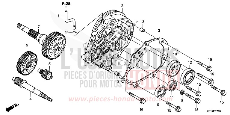 GETRIEBE von SH150i M00NDUST SILVER METALLIC (NHB29) von 2013