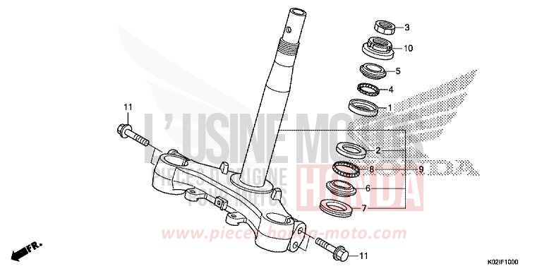 LENKSCHAFT von SH150AD PEARL COOL WHITE (NHA16) von 2016
