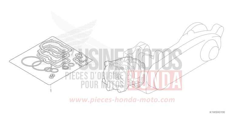 DICHTUNG SATZ A von SH350i MAT JEANS BLUE METALLIC (PB417) von 2025