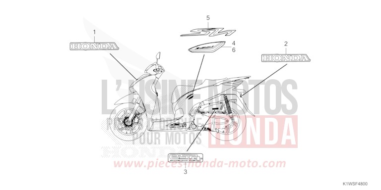 MARKE von SH350i MAT PEARL DIASPRO RED (R414) von 2025