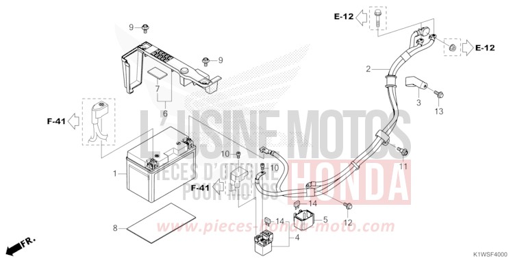 BATTERIE von SH350i PEARL FALCON GRAY (NHC61) von 2026