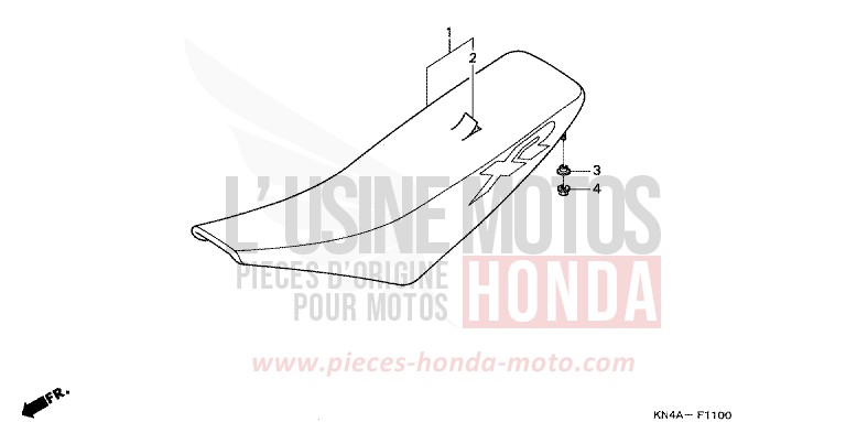 SITZ von XR100R FIGHTING RED (R134) von 2001