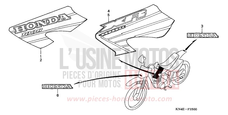 MARKE (XR100R1/2) von XR100R FIGHTING RED (R134) von 2002