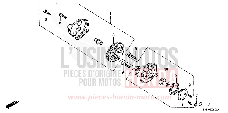 OELPUMPE von XR100R FIGHTING RED (R134) von 2003